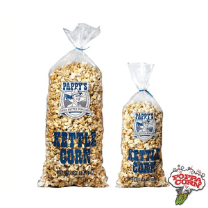 GM2560 - Pappy's Kettle Corn Poly Bags with Ties - 3qt - 1000/Case - Poppa Corn Corp