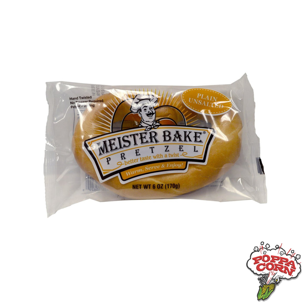 Meister Bake® Ready to Eat Plain Unsalted Pretzels - GM5629 - Poppa Corn Corp