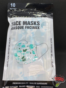 **NEW** Fashion Face Masks - Premium Quality - 10 Pack Disposable - FM002 - Poppa Corn Corp