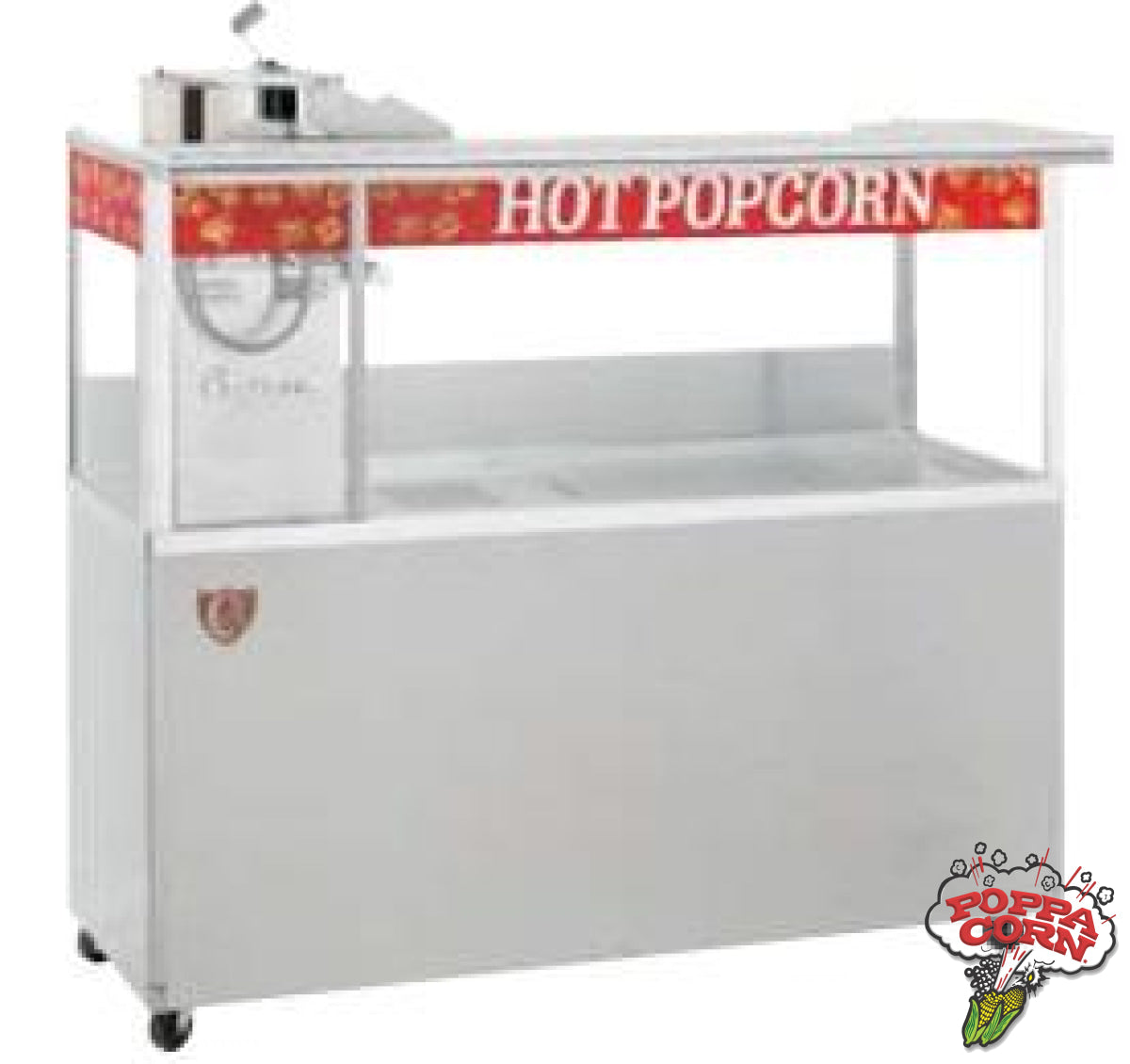 PR32D1D-5SXX-X - 32OZ OPEN-TOP PRESIDENT 5' CABINET - Poppa Corn Corp